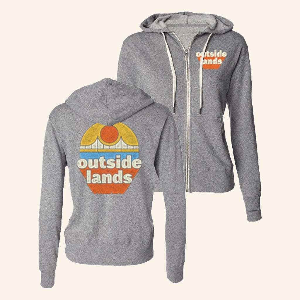 Outside Lands Merch Vintage Bridge Zip Hoodie Present For Girlfriend Outside Lands Merch Vintage Bridge Zip Hoodie Present For Girlfriend