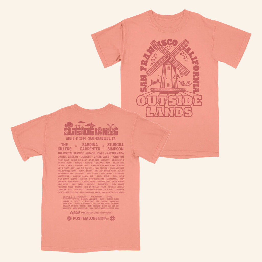 Outside Lands Merch Windmill Event T-Shirt Present For Her Outside Lands Merch Windmill Event T-Shirt Present For Her