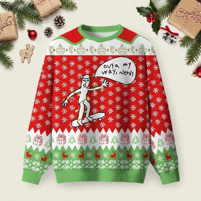 Outta My Way Nerds Christmas Ugly Sweater Funniest Xmas Sweater Gifts Ideas For Friends Outta My Way Nerds Christmas Ugly Sweater Funniest Xmas Sweater Gifts Ideas For Friends