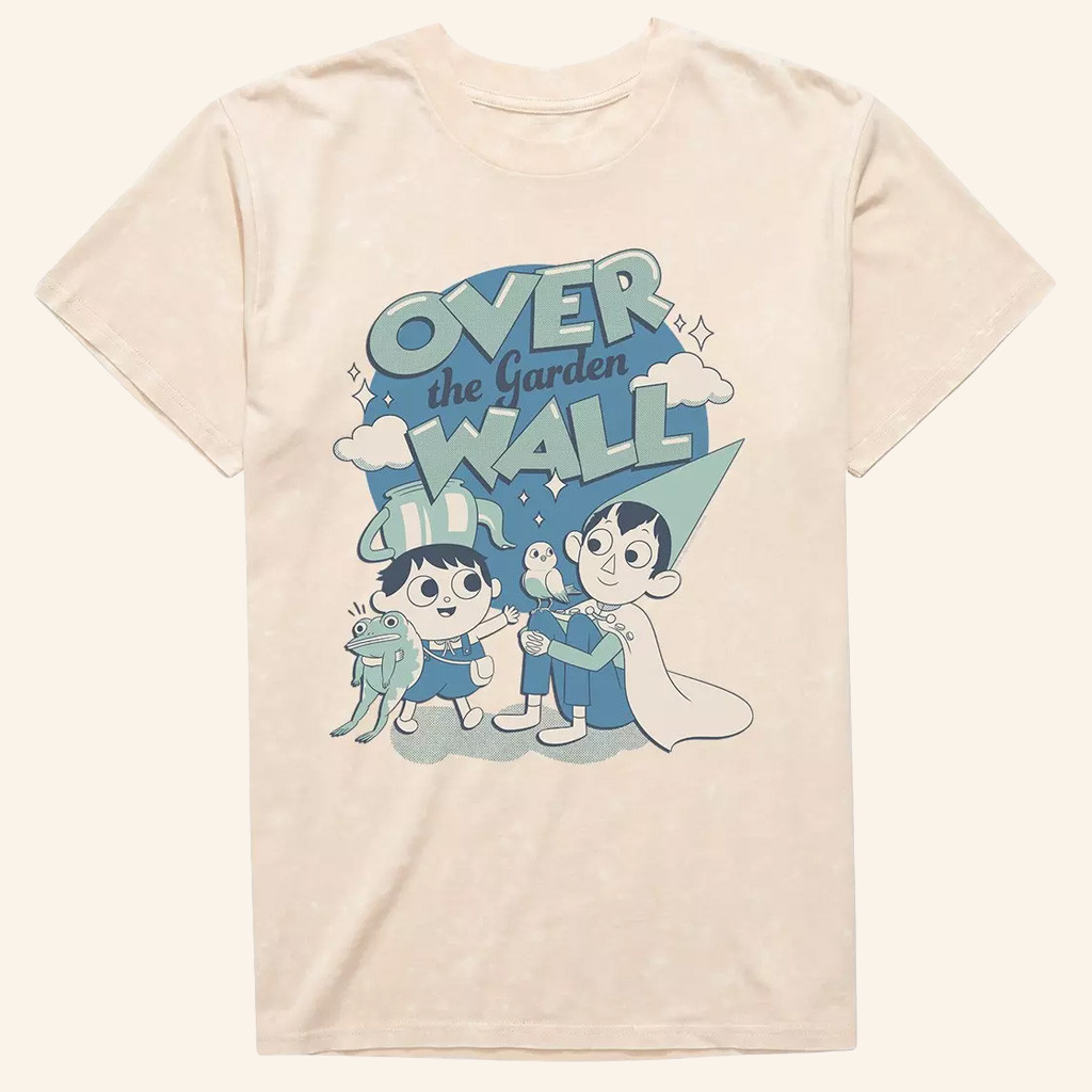 Over The Garden Wall Merch Blue Monochrome Group T-Shirt Unique Gifts For Him