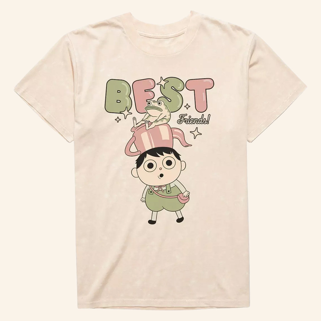 Over The Garden Wall Merch Greg And Frog Best Friends T-Shirt Gifts For Friends