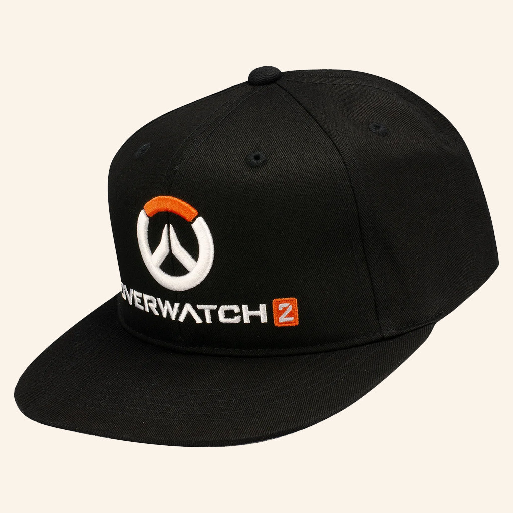 Overwatch Merch Overwatch 2 Black Snapback Hat Embroidered Gifts For Husband