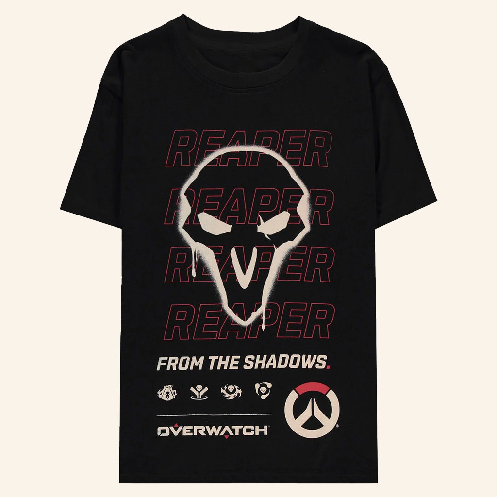 Overwatch Merch Reaper From The Shadows Black T-Shirt Cool Gifts For Him