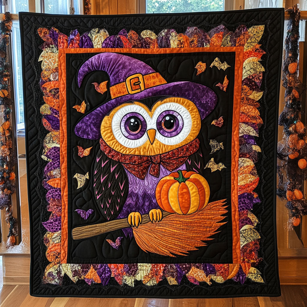 Owl Autumn Charm Quilt Blanket Owl Throws And Blankets Halloween Gifts For Girlfriend
