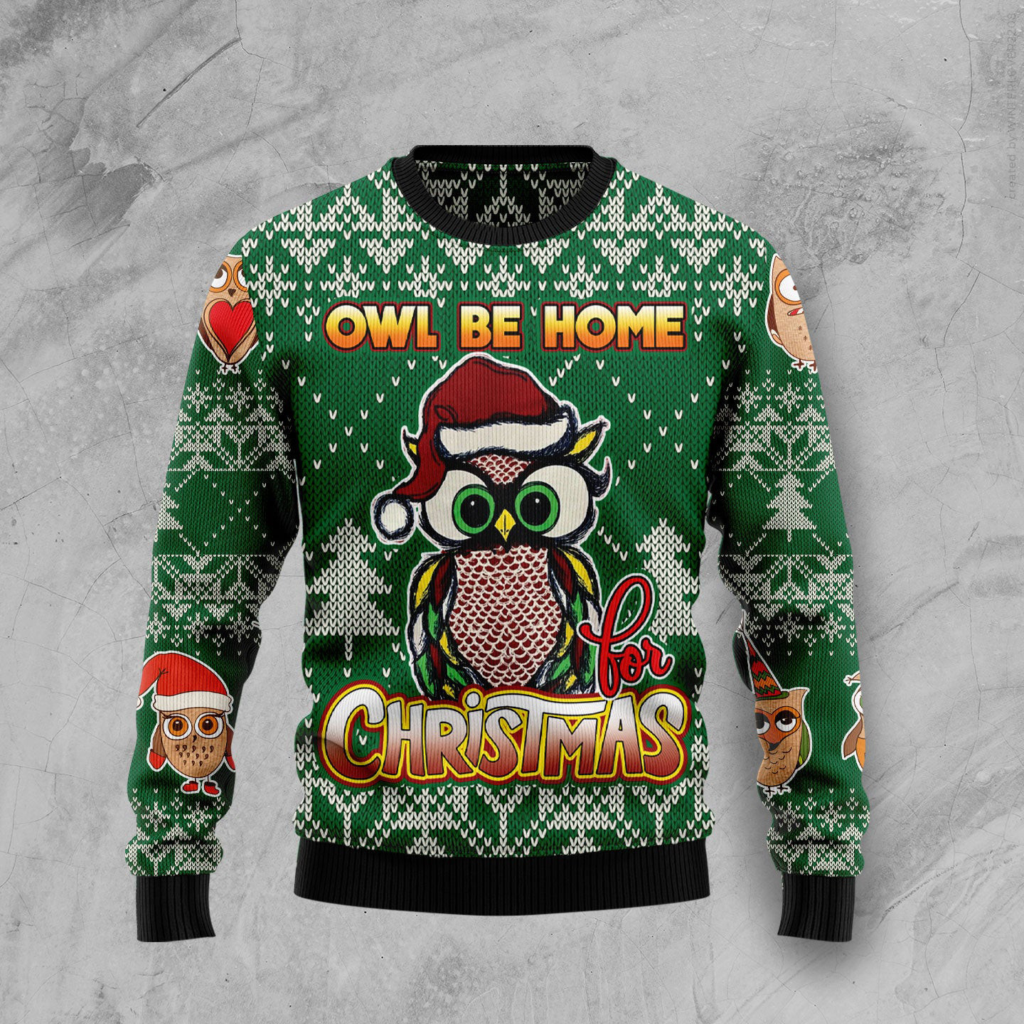 Owl Be Home Ugly Christmas Sweater Winter Clothing Winter Clothing Christmas Gifts For Owl Lovers
