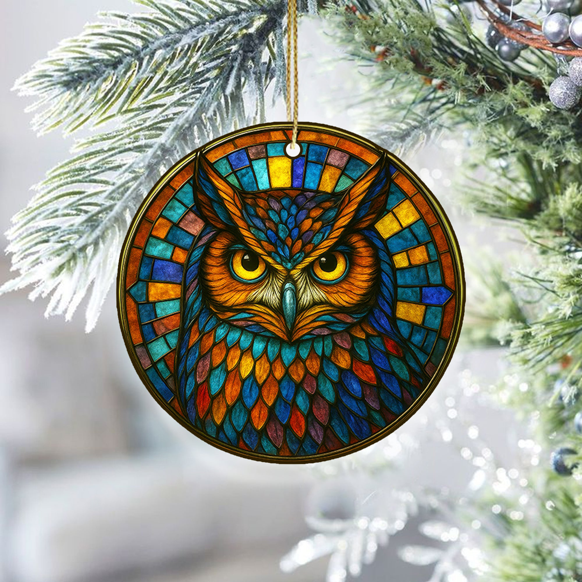 Owl Christmas Ornament Animal Themed Christmas Ornament Xmas Gifts For Owl Lovers