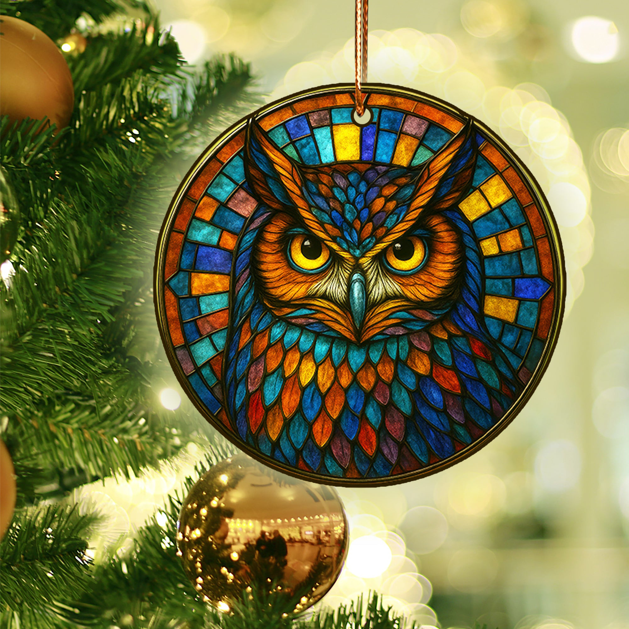 Owl Christmas Ornament Animal Themed Christmas Ornament Xmas Owl Lover Gifts
