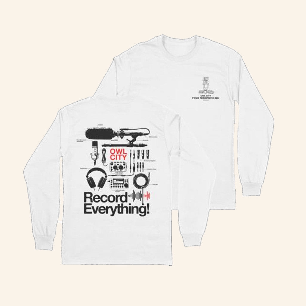 Owl City Music Merch Record Everything Long Sleeve Shirt Friends Gifts Owl City Music Merch Record Everything Long Sleeve Shirt Friends Gifts