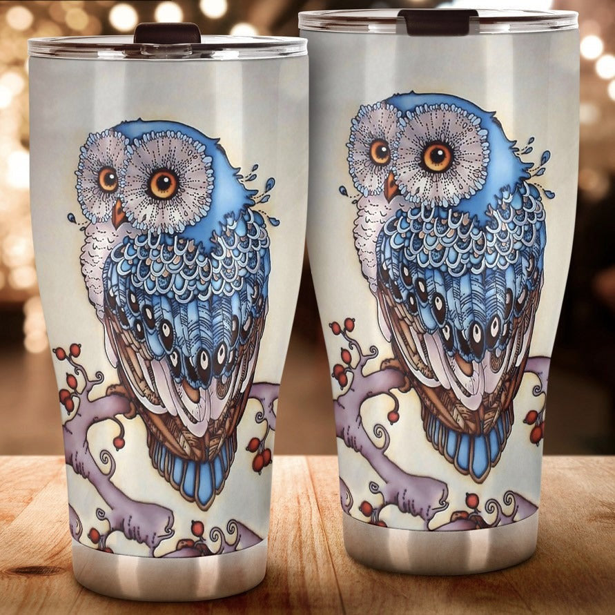 Owl Tumbler Merchandise Owl Coffee Tumbler Cup Themed Gift Ideas