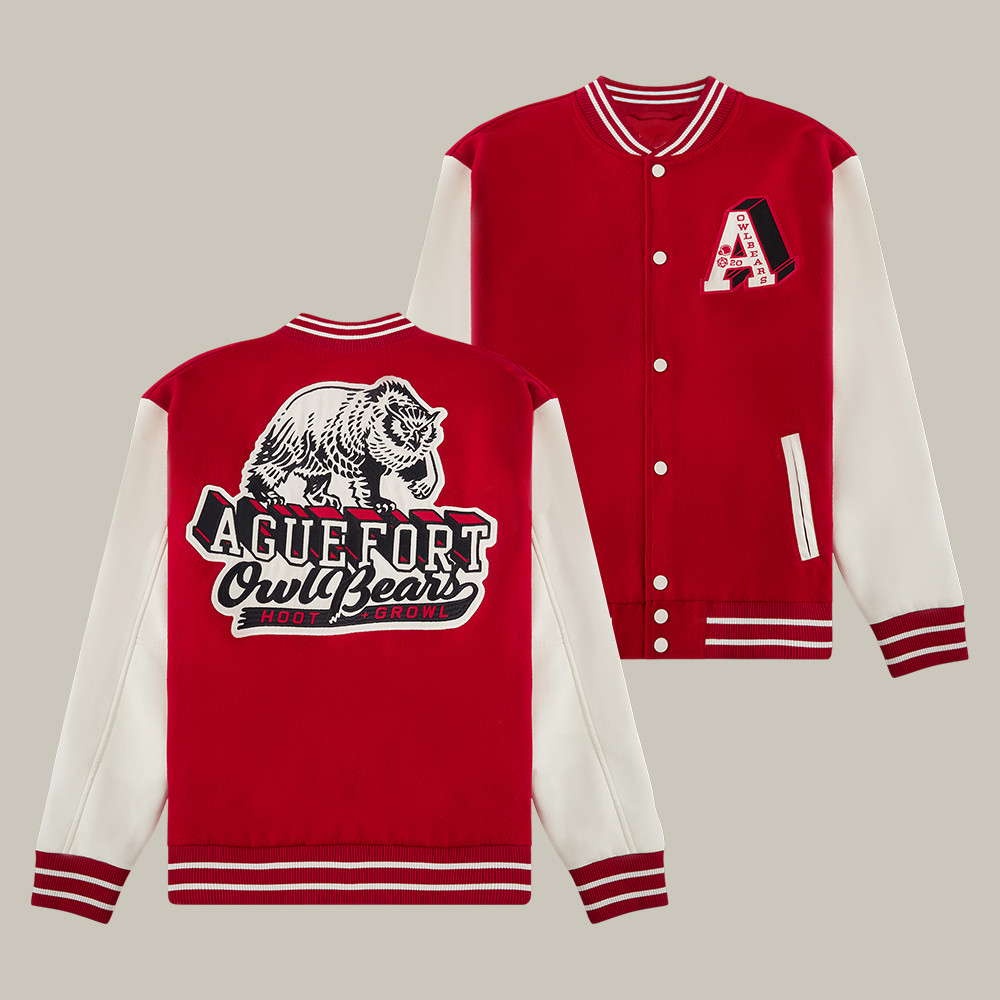 Owlbears Varsity Bomber Jacket Aguefort Adventuring Academy Dropout Apparel Present For Fans