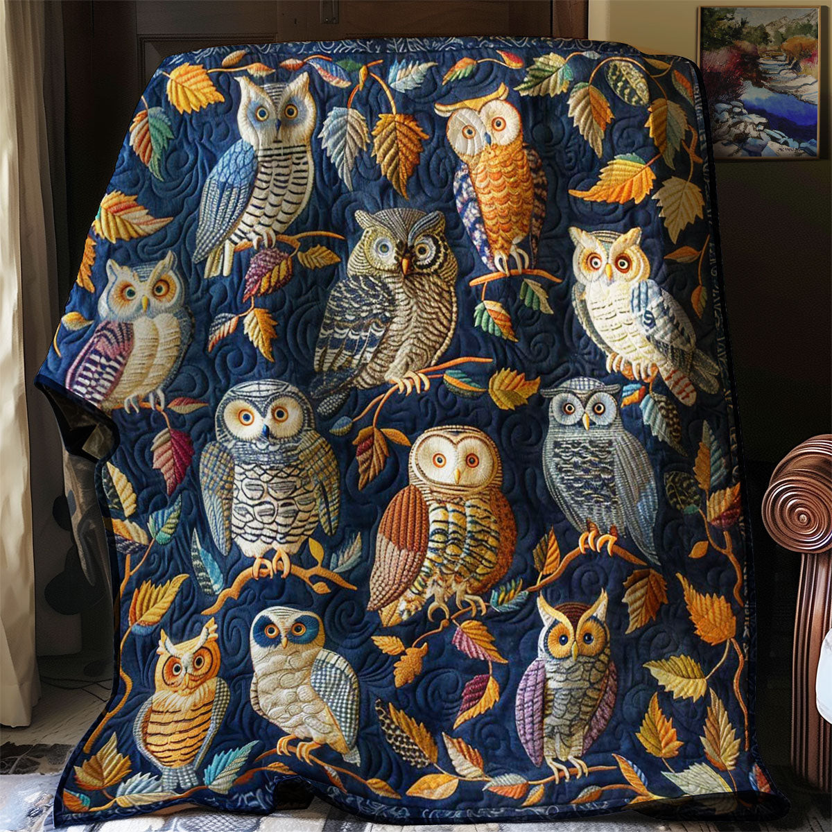 Owls Quilt Blanket Luxury Throw Blankets Stepdad Gifts For Father's Day