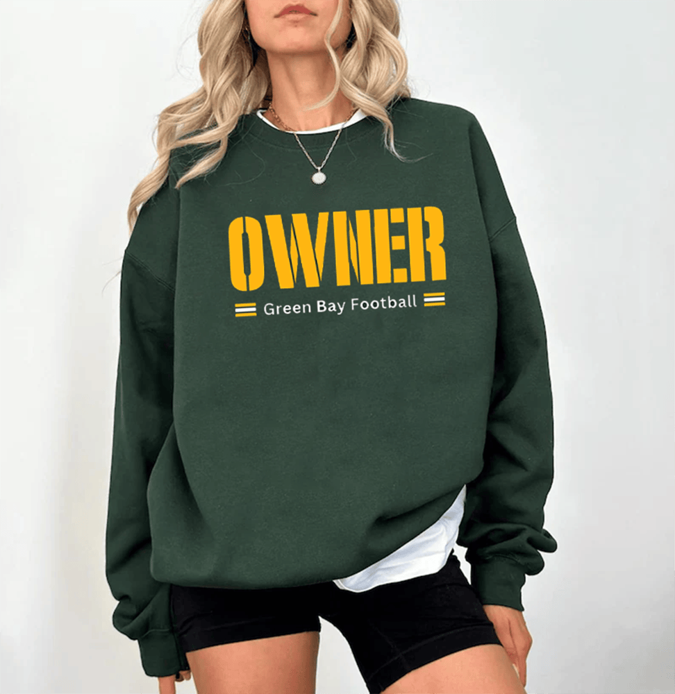 Owner Green Bay Football Sweatshirt Game Day Apparel Gift Ideas For Mother