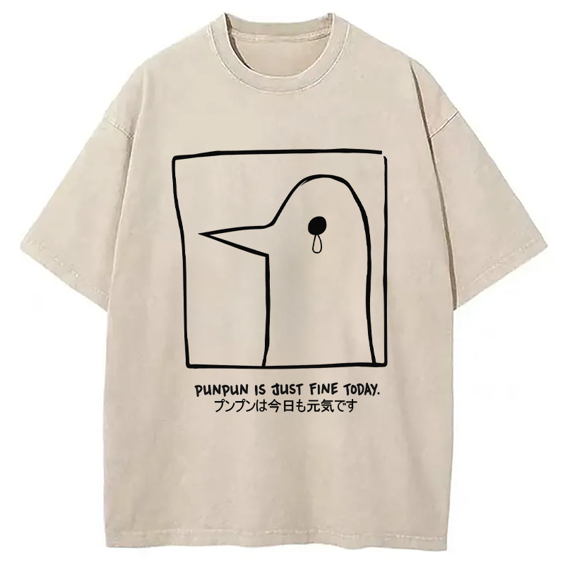 Oyasumi Punpun Washed T-Shirt Trendy Everyday Casual Outfit Gifts For Best Friend