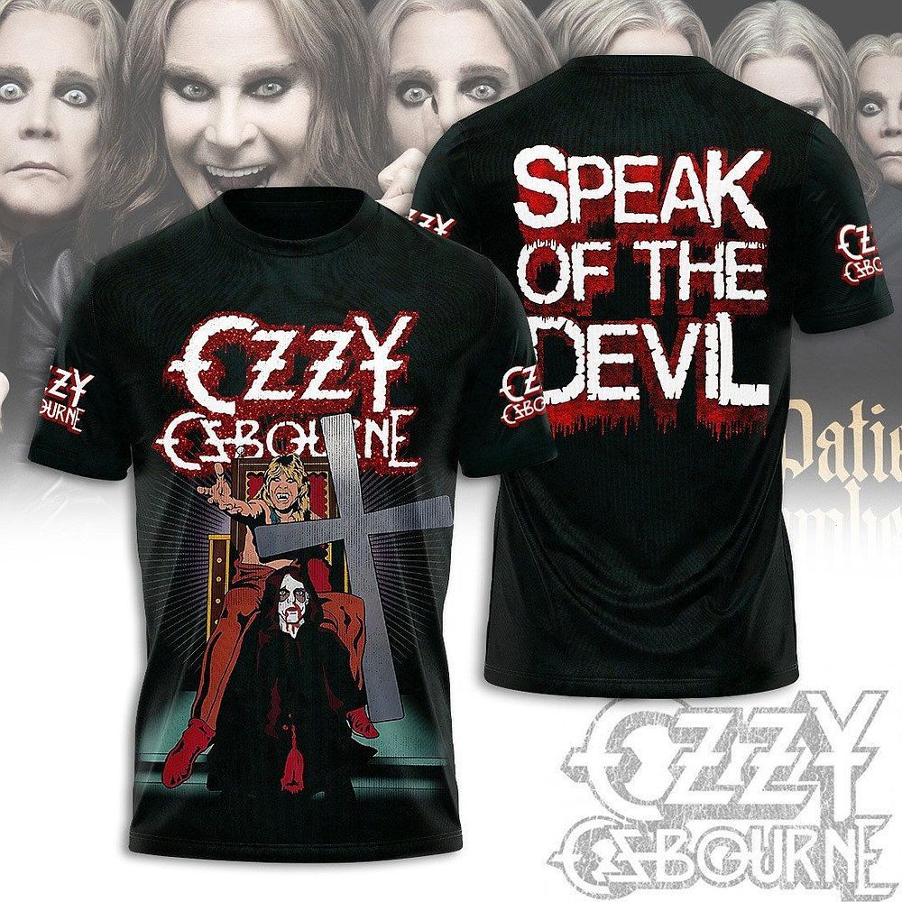 Ozzy Osbourne 1948-2025 3D T-Shirt Speak Of The Devil Best Gift For Fans
