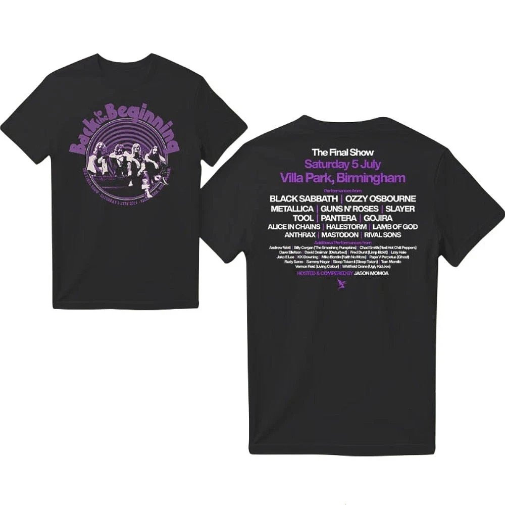 Ozzy Osbourne And Black Sabbath Back To The Beginning Tour T-Shirt Best Gift For Music Fans