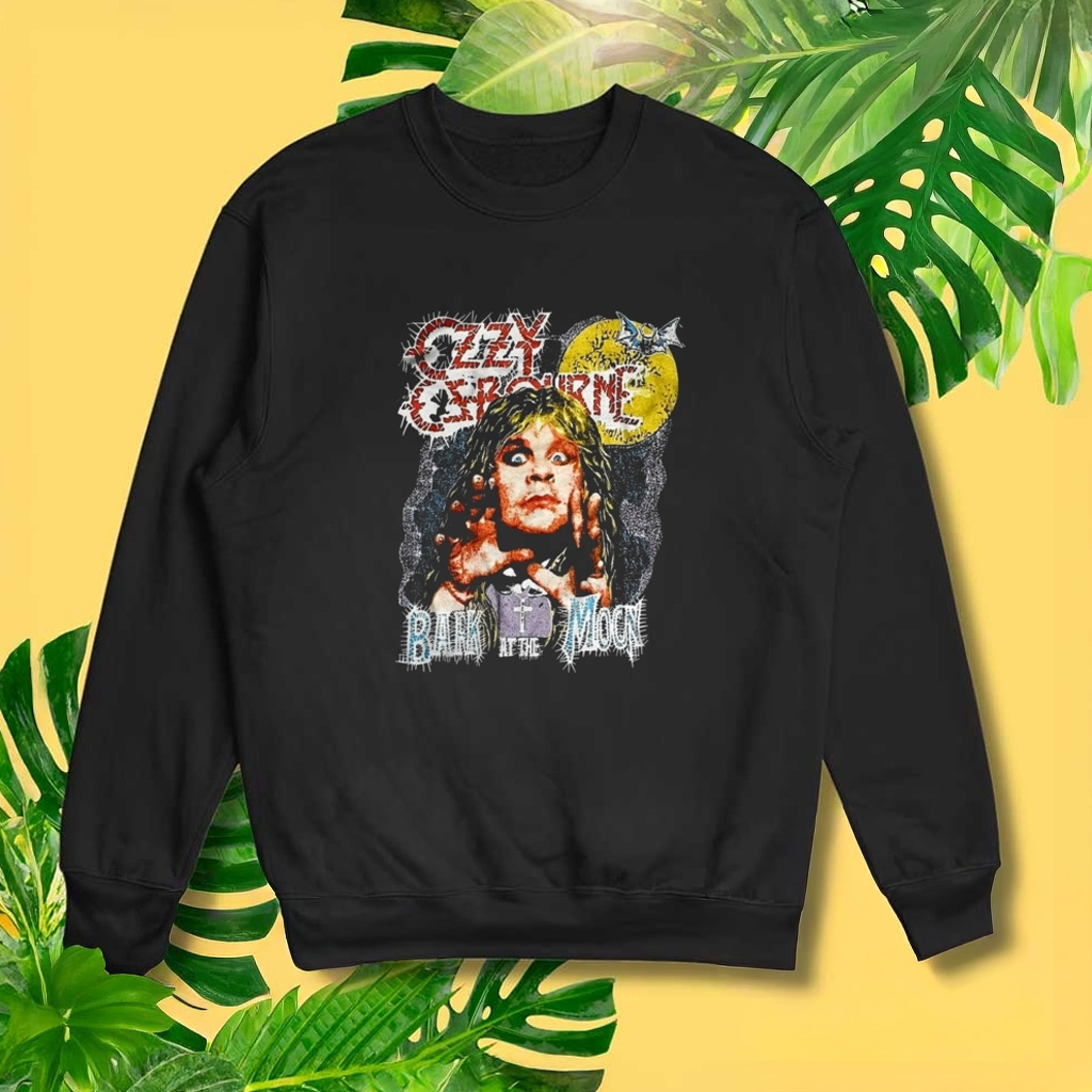 Ozzy Osbourne Bark At The Moon 1984 Tour Graphic Sweatshirt Ozzy Osbourne RIP Merch Ozzy Osbourne Bark At The Moon 1984 Tour Graphic Sweatshirt Ozzy Osbourne RIP Merch