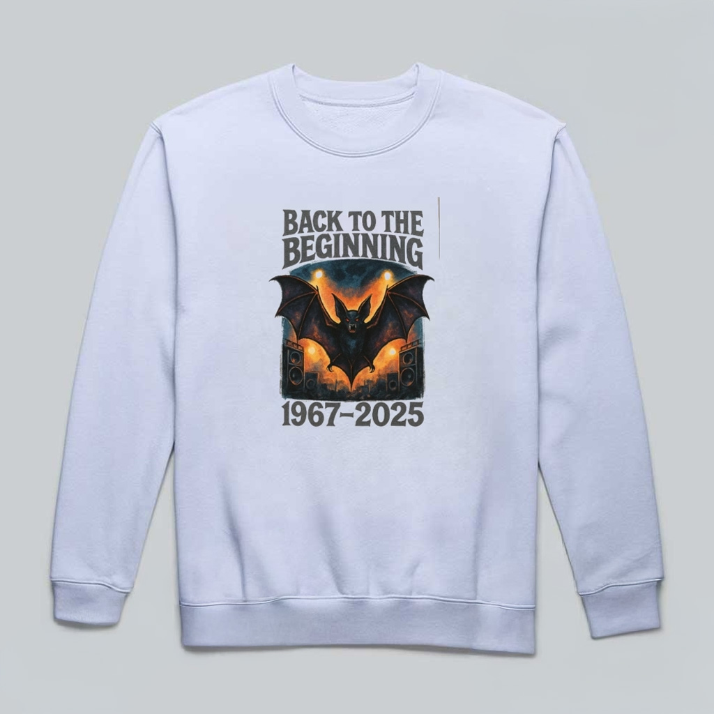 Ozzy Osbourne Bat Back To The Beginning 2025 Sweatshirt Ozzy Osbourne RIP Merch Ozzy Osbourne Bat Back To The Beginning 2025 Sweatshirt Ozzy Osbourne RIP Merch