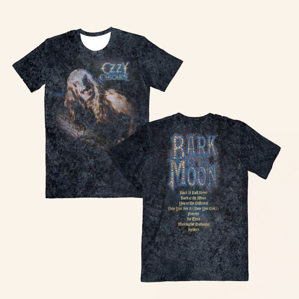 Ozzy Osbourne Merch Bark At The Moon Tracklist T-Shirt Gift Ideas For Dad Ozzy Osbourne Merch Bark At The Moon Tracklist T-Shirt Gift Ideas For Dad