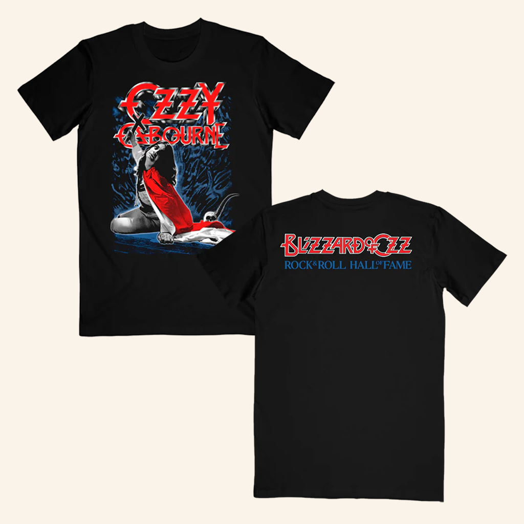 Ozzy Osbourne Merch Blizzard Of Ozz Rock And Roll Hall Of Fame T-Shirt Gifts For Music Lovers