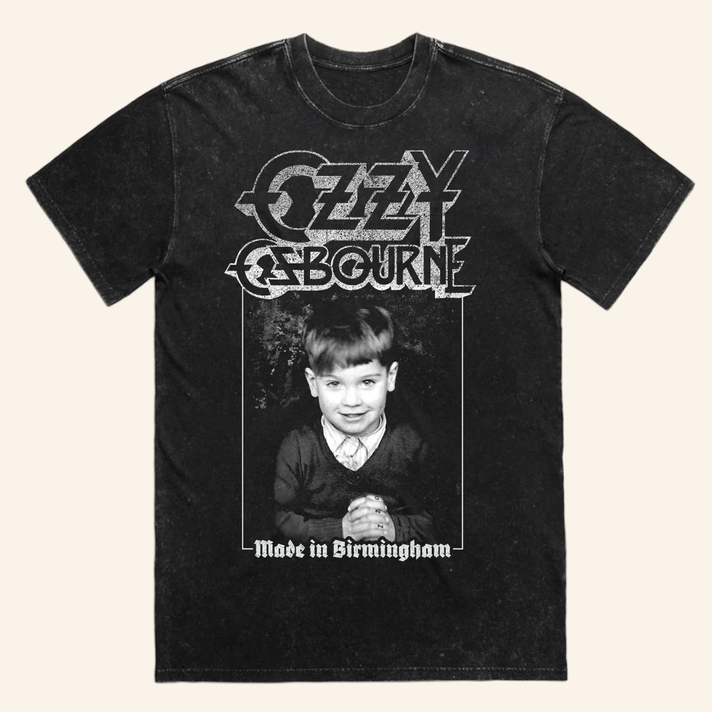 Ozzy Osbourne Merch Made In Birmingham Wash T-Shirt Gifts For Music Fans Ozzy Osbourne Merch Made In Birmingham Wash T-Shirt Gifts For Music Fans