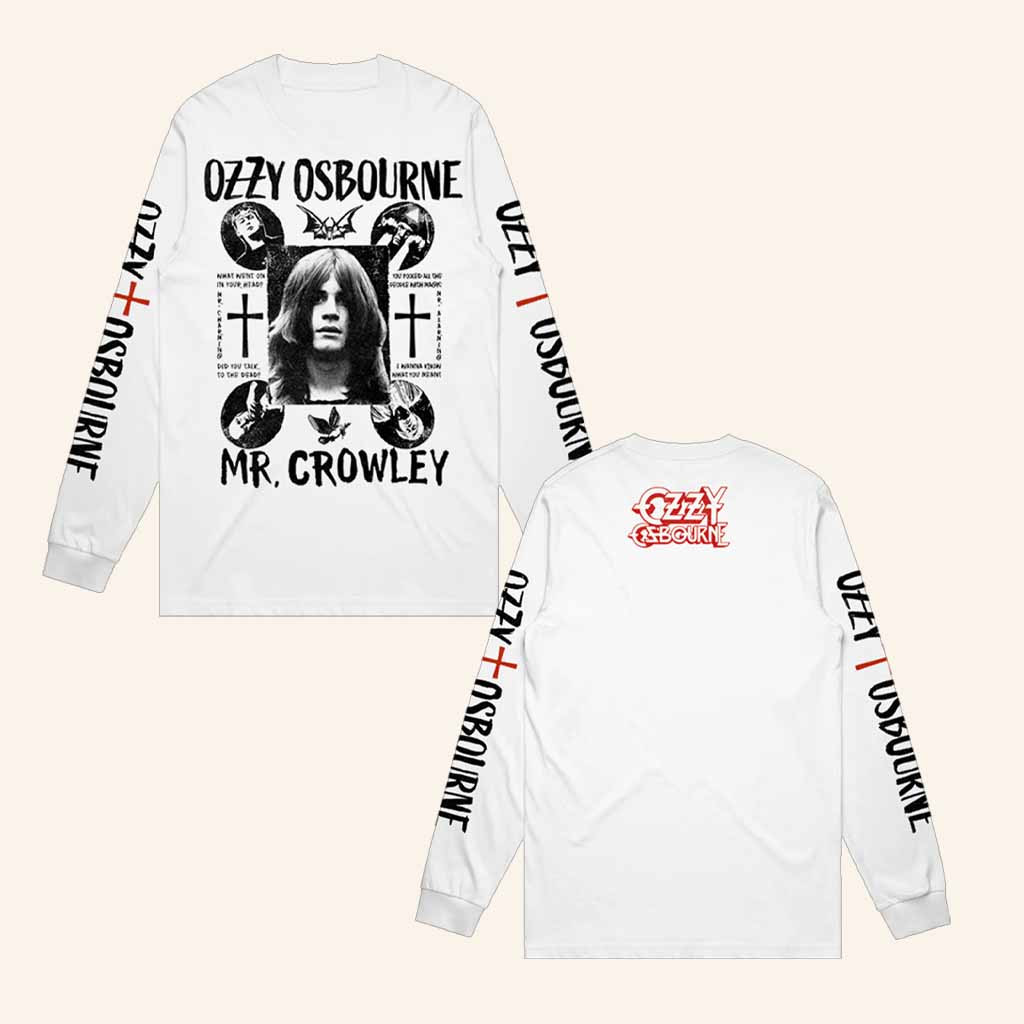 Ozzy Osbourne Merch Mr Crowley Long Sleeve Shirt Best Gifts For Music Lovers