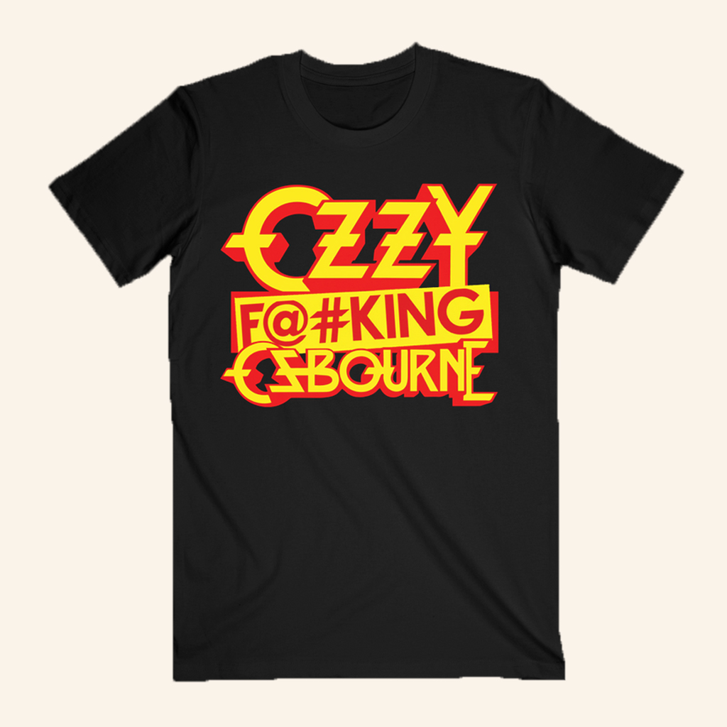 Ozzy Osbourne Merch Ozzy Censored Fking T-Shirt Unique Gifts For Music Lovers