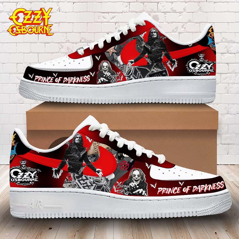 Ozzy Osbourne Prince Of Darkness AF1 Sneaker Cool Gifts For Music Lovers