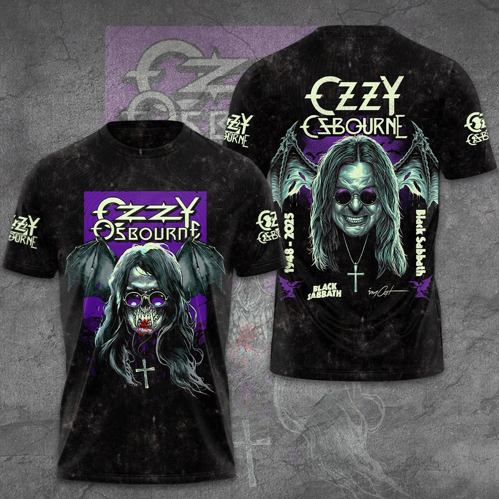 Ozzy Osbourne Rip Rock Legend 1948 2025 T-Shirt Gifts For Music Fans
