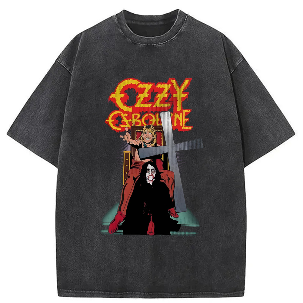 Ozzy Osbourne Speak Of The Devil Vintage Washed T-Shirt Unique Aesthetic Fashion Tee Gifts For Friends Ozzy Osbourne Speak Of The Devil Vintage Washed T-Shirt Unique Aesthetic Fashion Tee Gifts For Friends