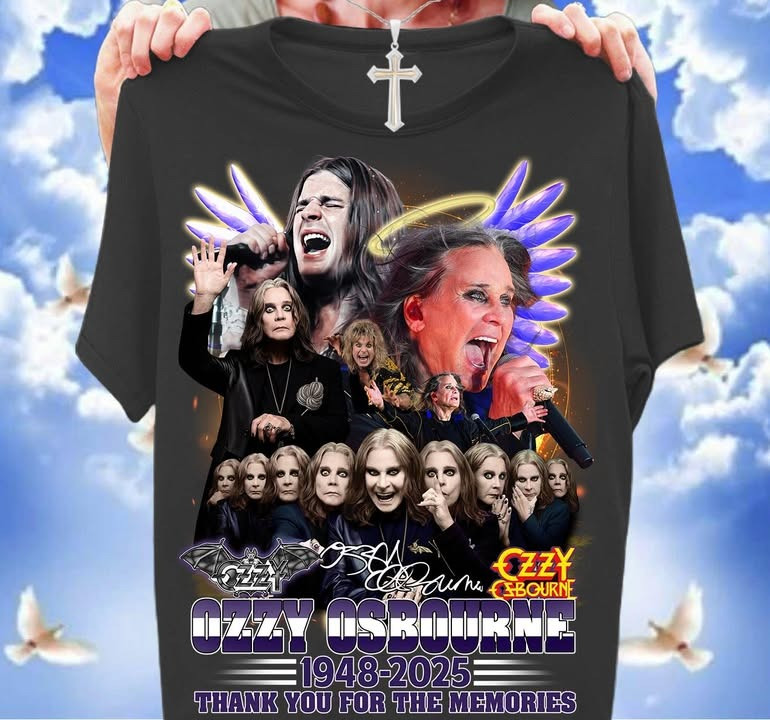 Ozzy Osbourne Thank You For The Memories T-Shirt 1948 2025 Heavy Metal Rock Icon Tribute