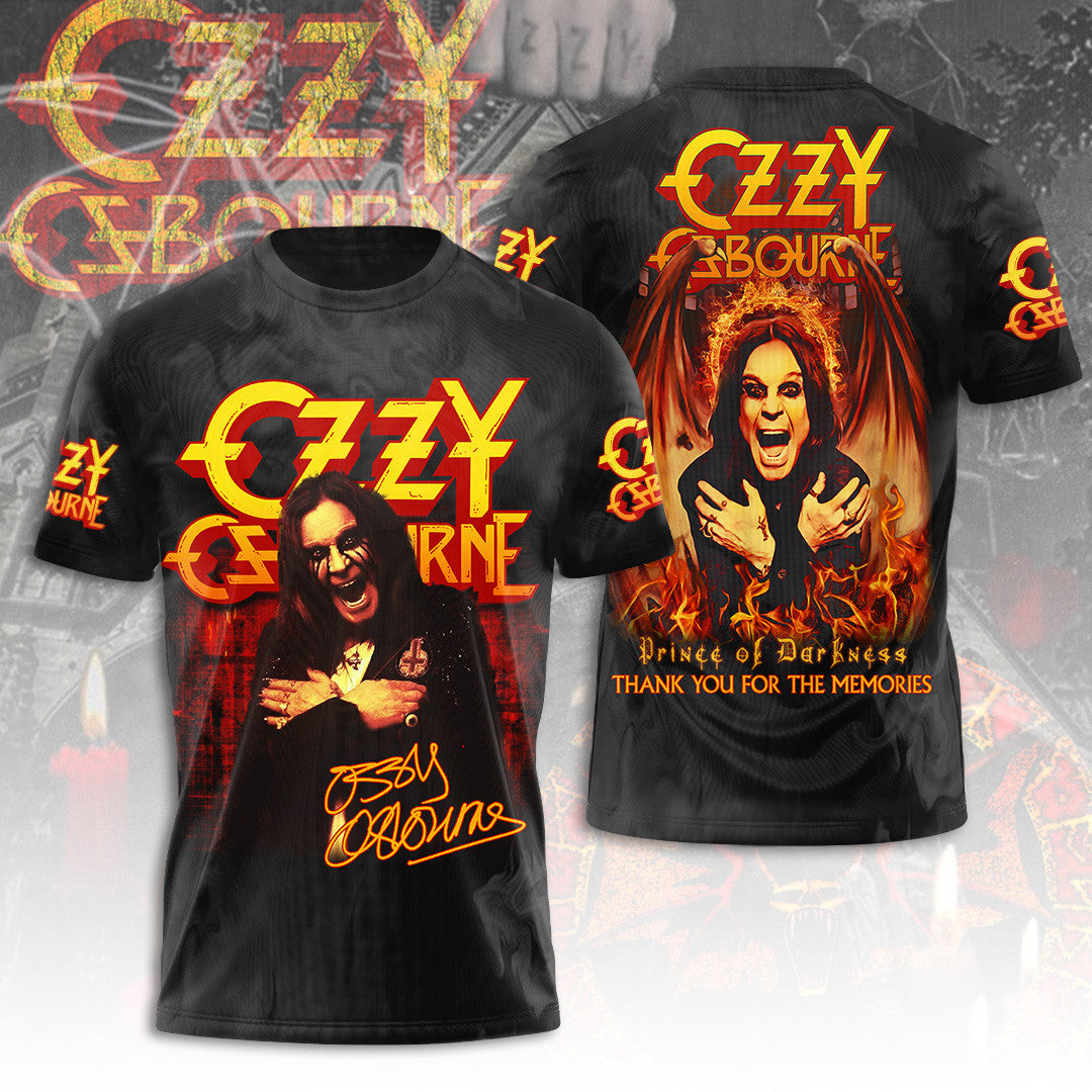 Ozzy Osbourne Thank You For The Memories T-Shirt RIP Ozzy Osbourne Forever Shirt Gifts For Fan Ozzy Osbourne Thank You For The Memories T-Shirt RIP Ozzy Osbourne Forever Shirt Gifts For Fan