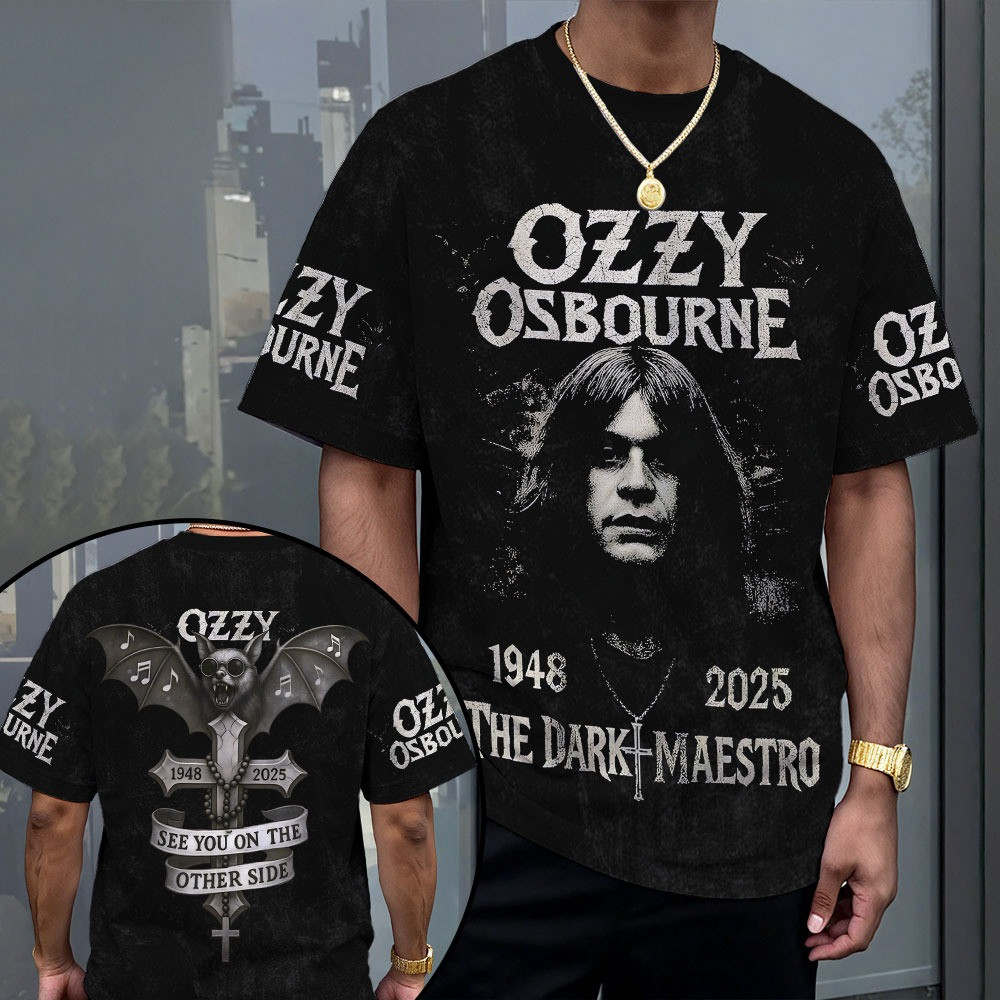 Ozzy Osbourne The Dark Maestro 1948 2025 T-Shirt Gifts For Someone Loves Music