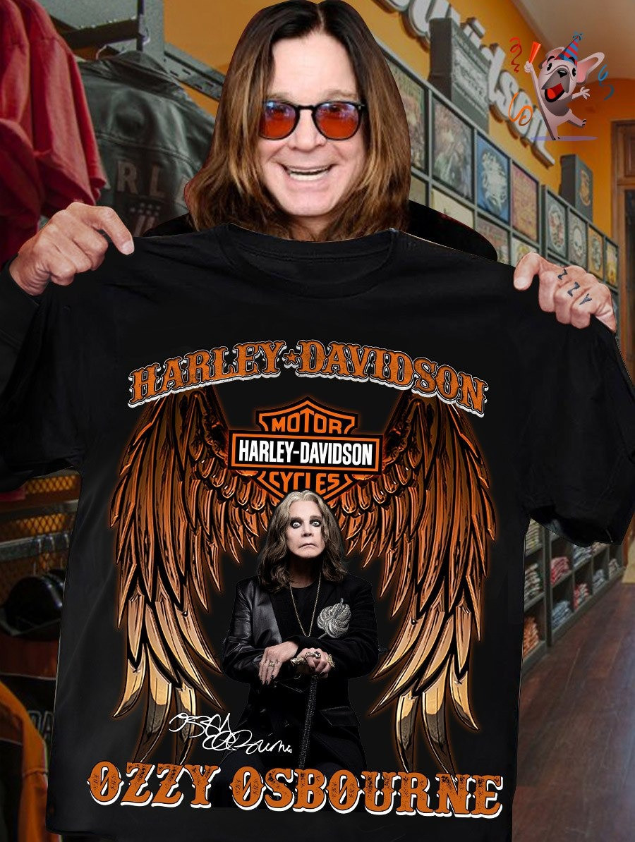 OZZY x Harley Davison 3D T-Shirt Gifts For Someone Who Loves Music