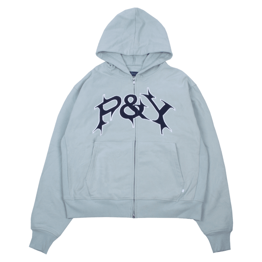 P&Y Merch P And Y Blue Zip Hoodie Punkandyo Hoodie Mothers Day Birthday Gift for Husband