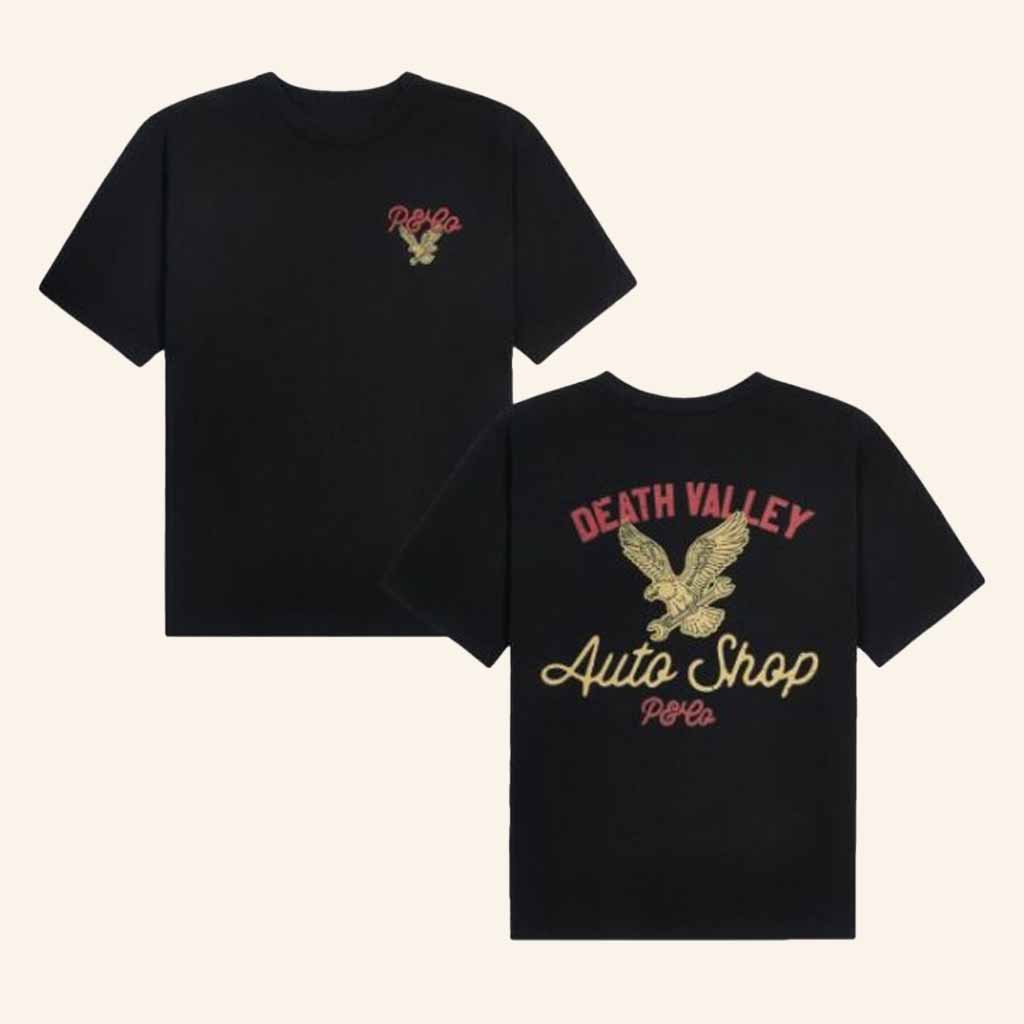 P And Co Merch Death Valley Auto Black T-Shirt Christmas Presents For Boyfriend P And Co Merch Death Valley Auto Black T-Shirt Christmas Presents For Boyfriend