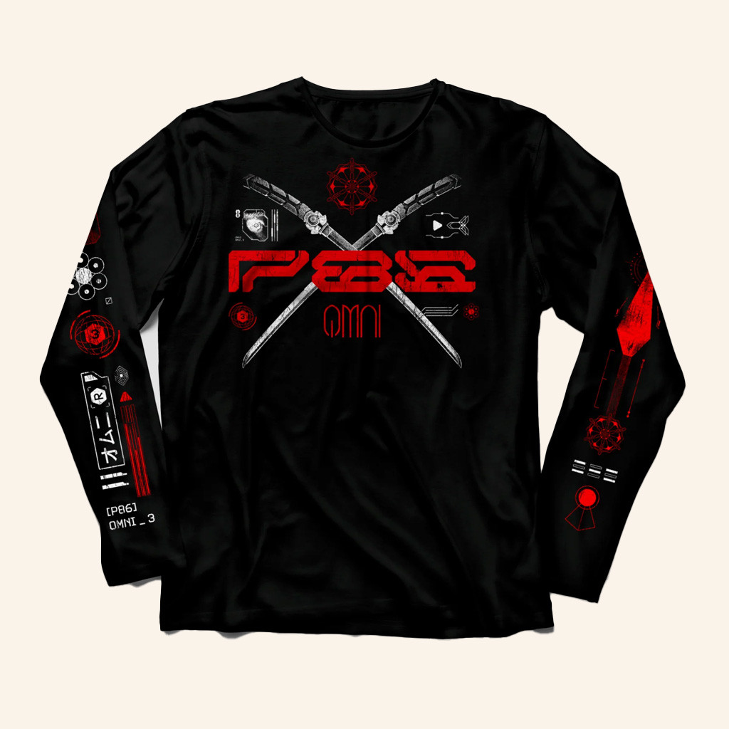 P86 Omni Merch Weapons Long Sleeve T-Shirt Christmas Gifts For Dudes