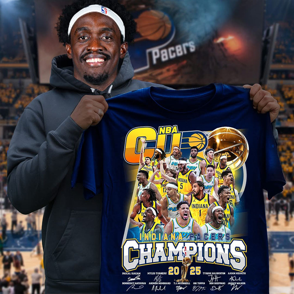 Pacers 2025 NBA Cup Champions T-Shirt Great Gifts For Basketball Fans