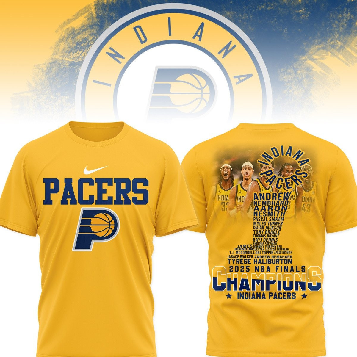 Pacers Indiana 2025 NBA Finals Champhions T-Shirt Presents For Basketball Fans