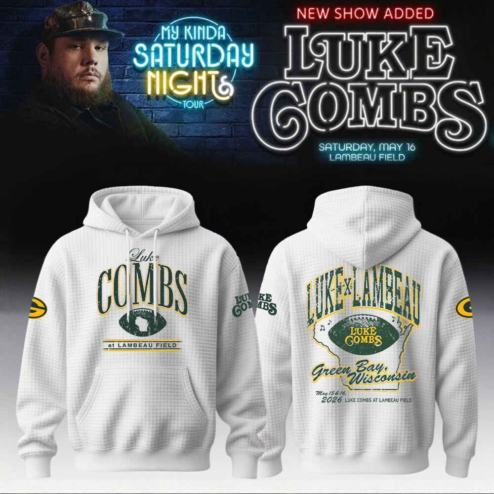 Packers X Luke Combs Merch My Kinda Saturday Night Tour Hoodie Gift For Music Women