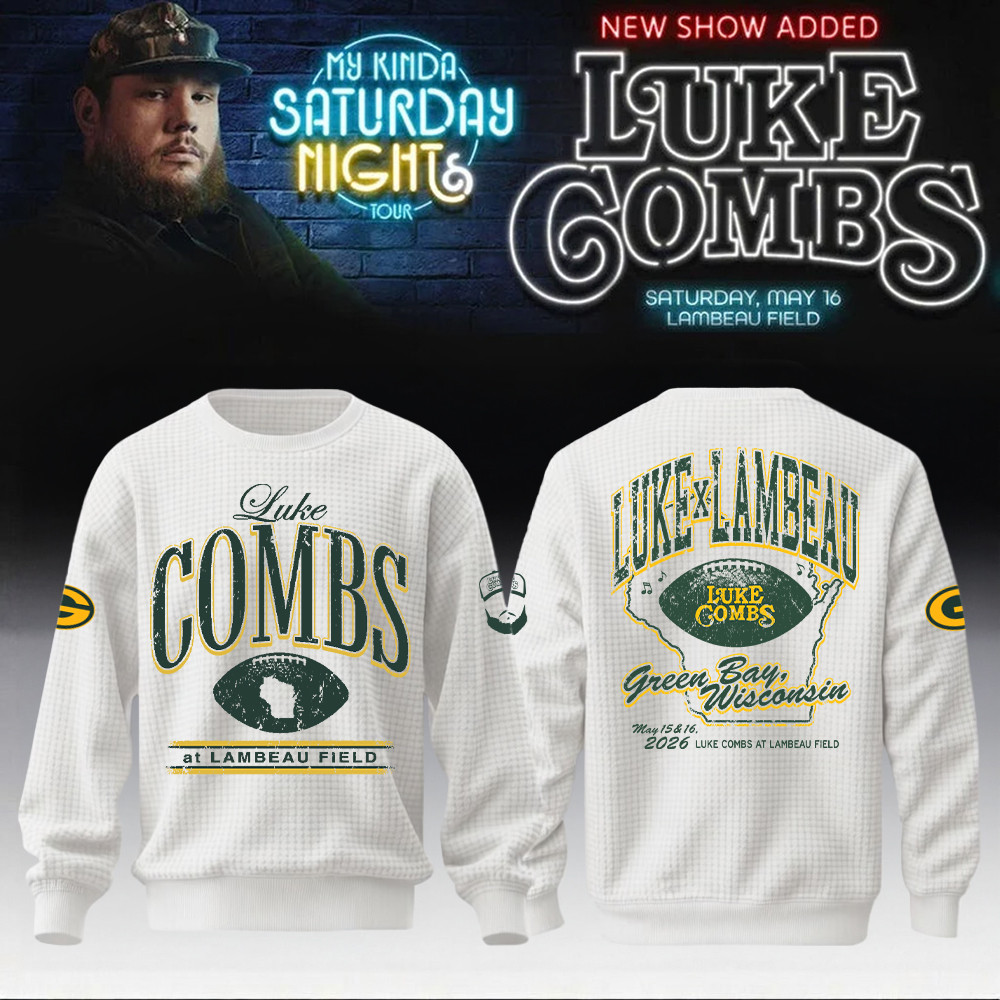 Packers X Luke Combs Merch My Kinda Saturday Night Tour Sweatshirt Fathers Day Gifts Special