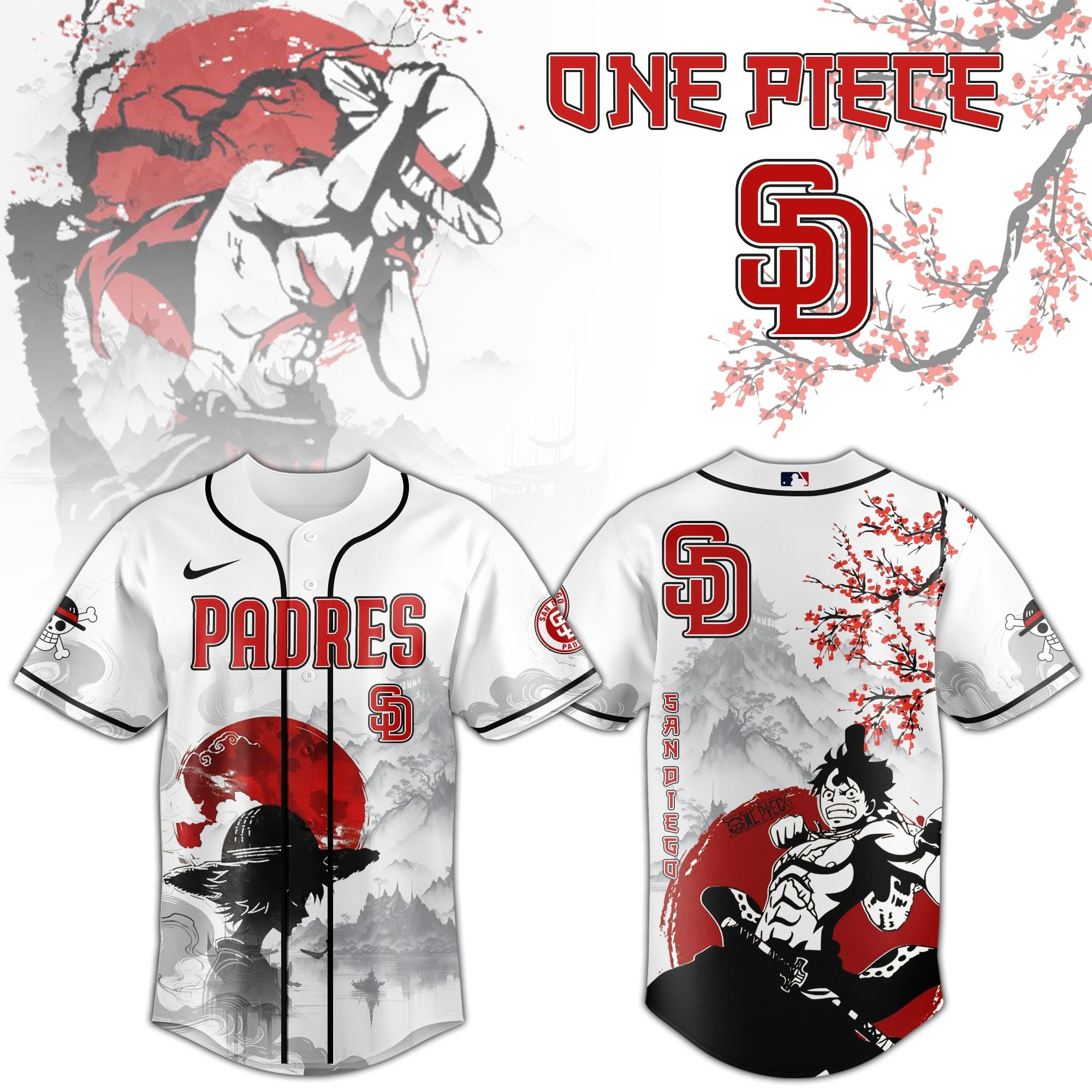 Padres One Piece 2025 Japan Jersey Baseball Enthusiast Gifts