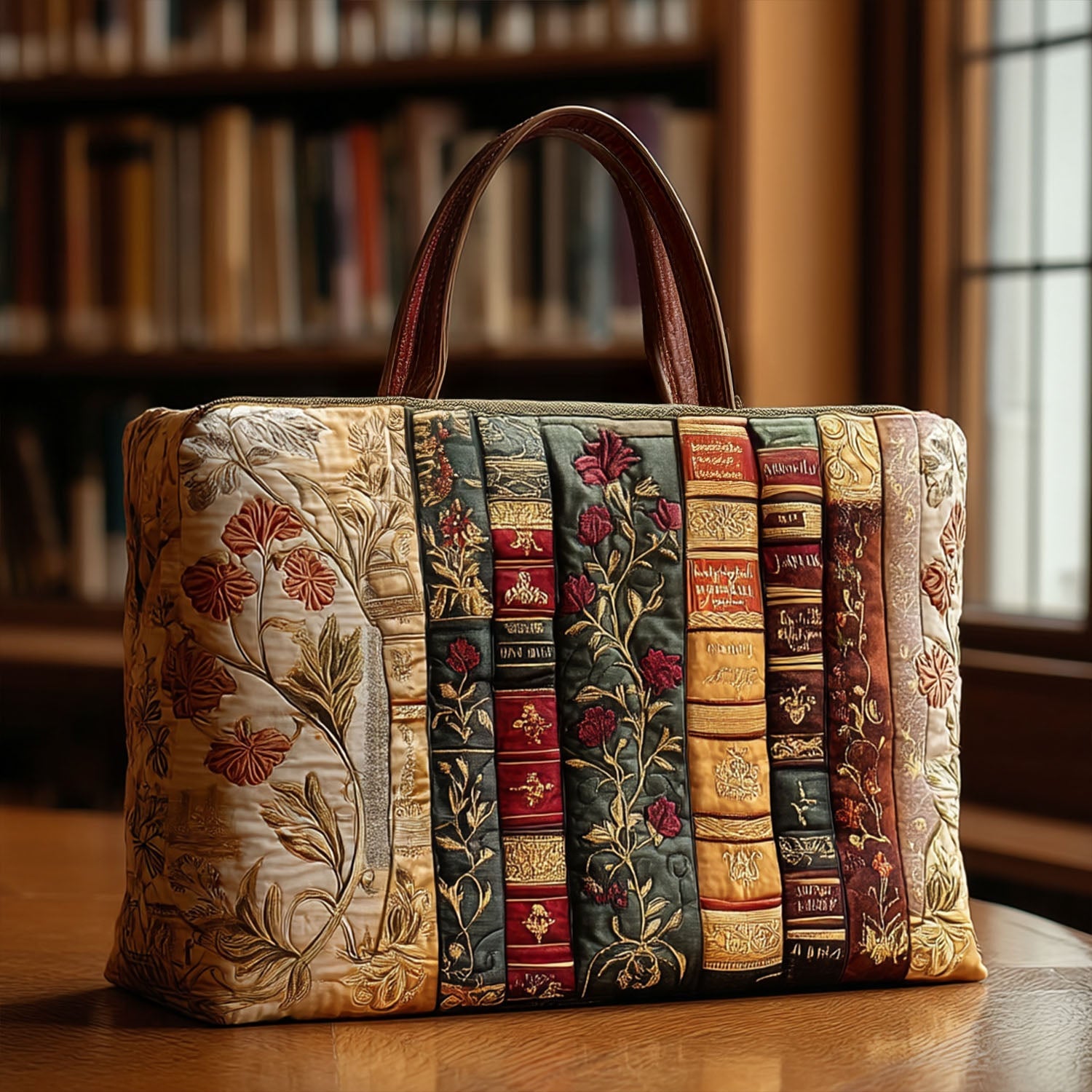 Page Turner Quilted Tote Bag Great Book Presents