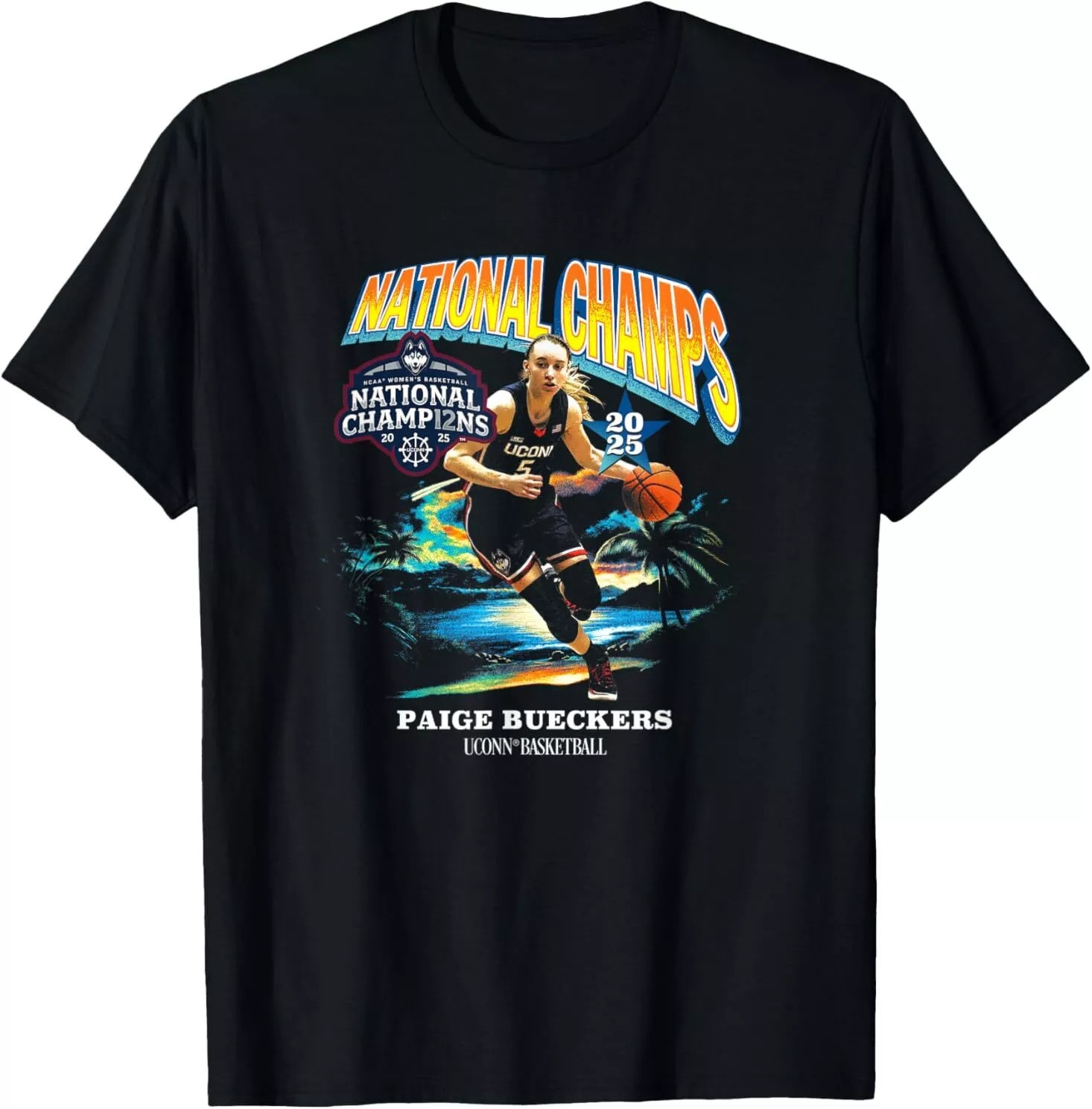 Paige Bueckers 2025 Women's Basketball National Champ T-Shirt Gift For Basketball Fans