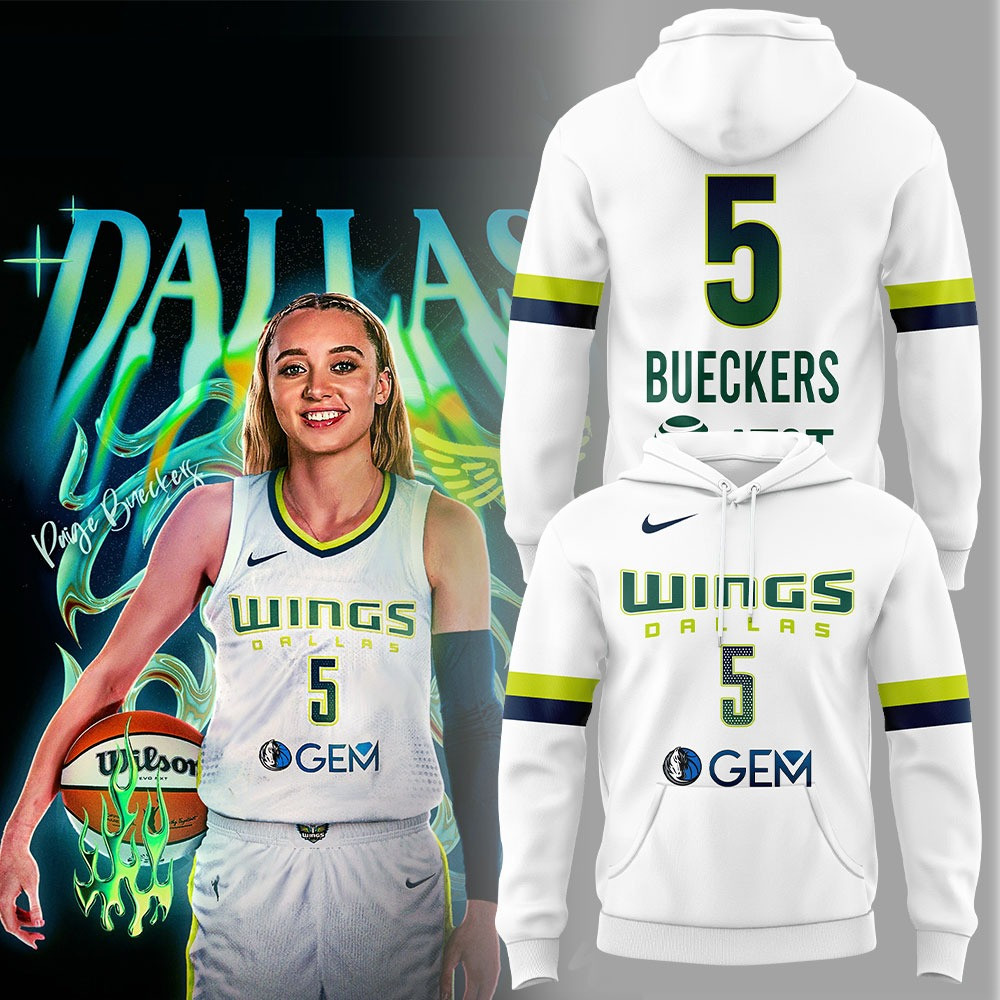 Paige Bueckers Dallas Wings Hoodie #5 Paige Bueckers Player Merch Gifts For Fans