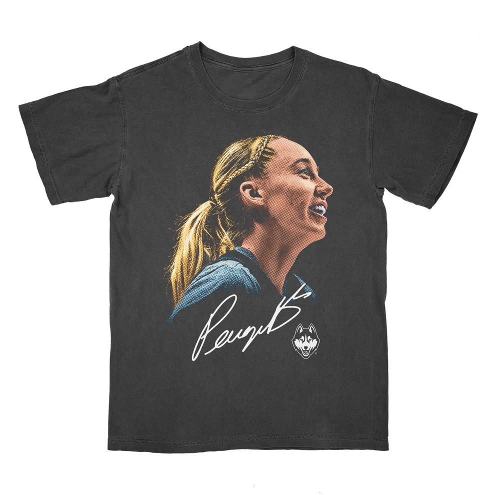 Paige Bueckers Merch Shirt UConn Huskies Women's Basketball Paige Bueckers Portrait Tee