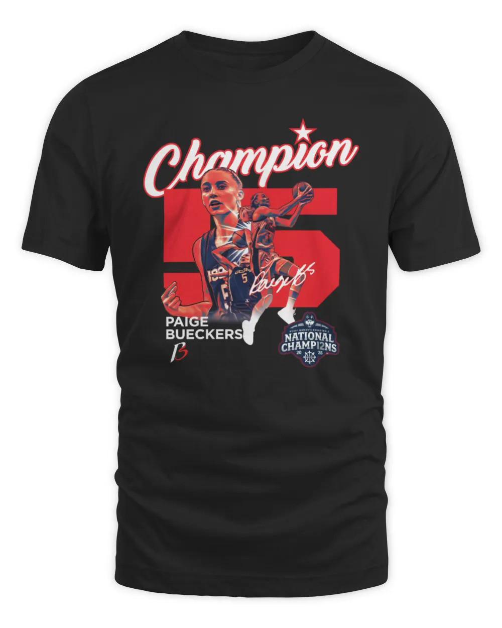 Paige Bueckers NCAA March Madness National Champion T-Shirt Gift For Basketball Lover