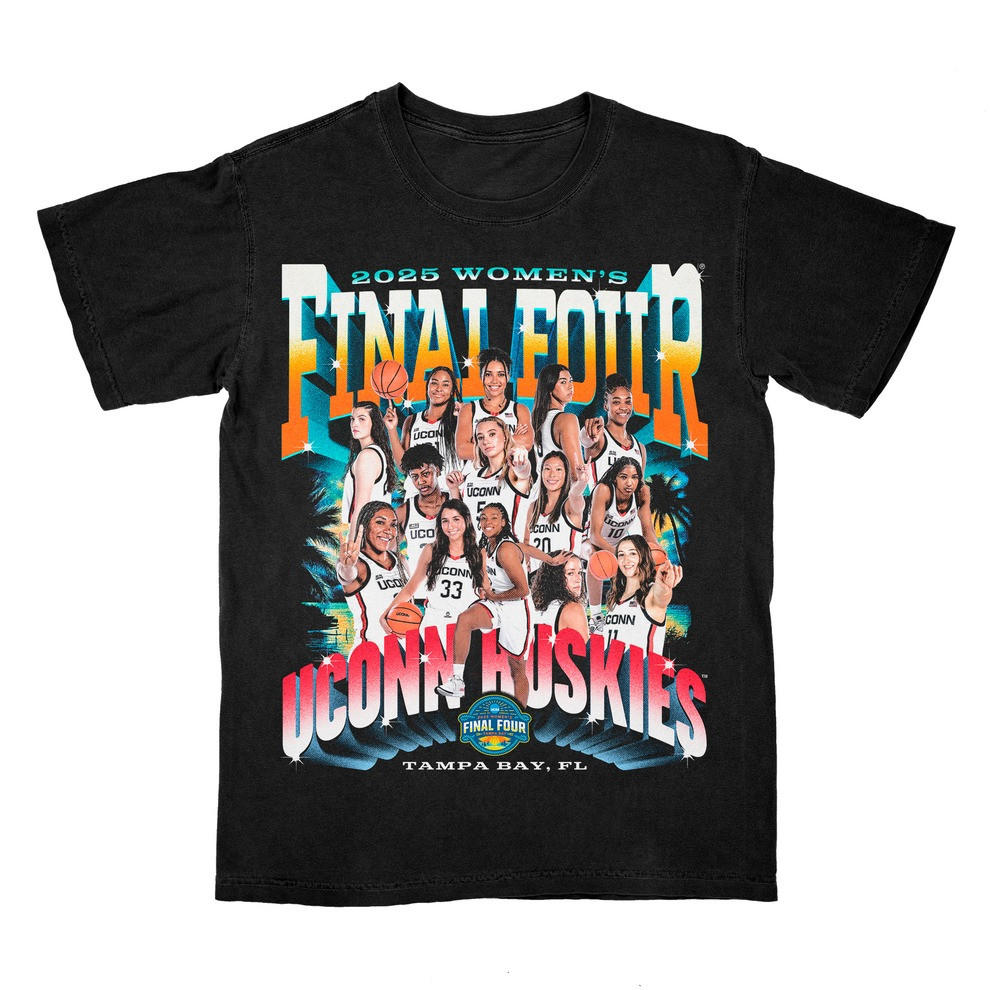 Paige Bueckers Shirt 2025 Uconn Huskies Women's Basketball Final Four Team T-Shirt Merch