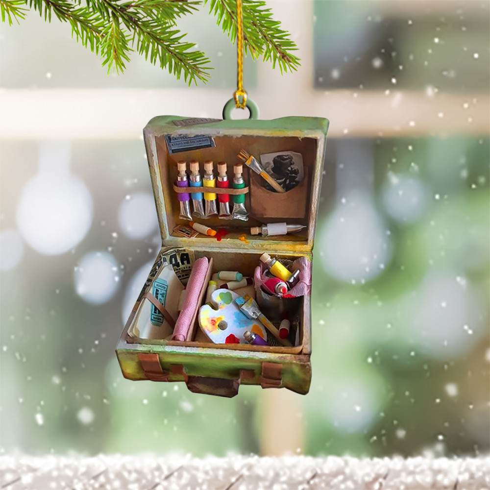 Paint Ornament Watercolor Christmas Ornaments Gifts For Painting Lovers