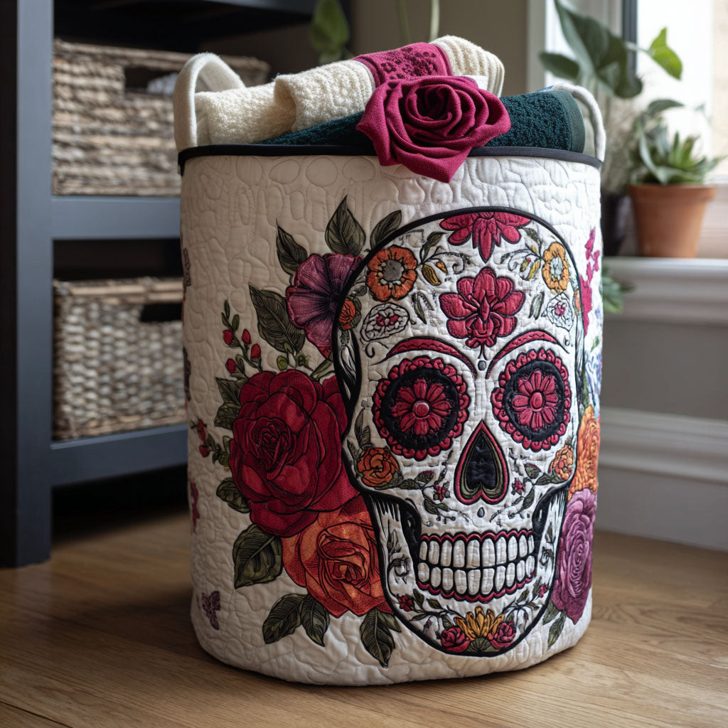 Painted Remembrance Quilted Laundry Basket Everyday Merch Choice