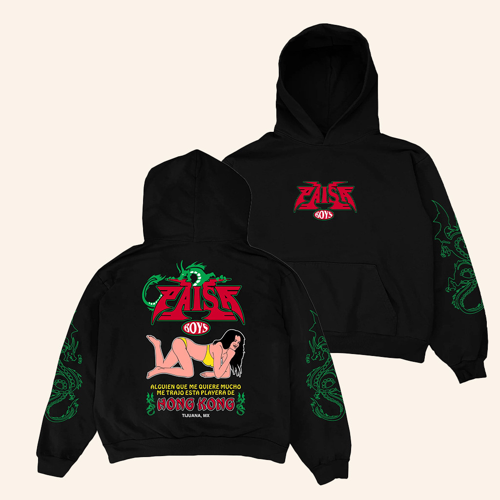 PAISABOYS Merch Hong Kong Black Hoodie Best Birthday Gift For Husband
